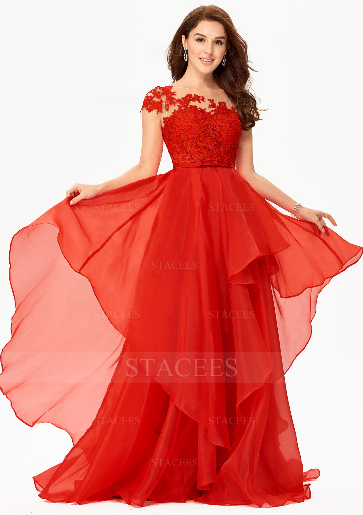 chinese dress ladies Cascading Ruffle Dress main image 1
