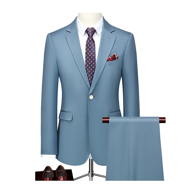 Notch Lapel Single Breasted 2 Piece Men's Wedding Suit 