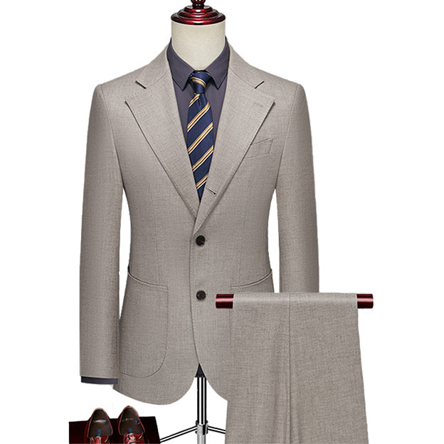 Notch Lapel Single Breasted 2 Piece Men's Wedding Suit 