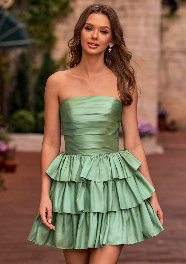 sachin and babi light blue dress French Connection Florida Ruffle Shoulder Dress main image 0
