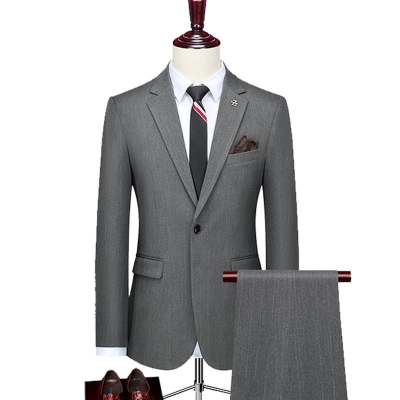 Notch Lapel 2 Piece Single Breasted Men's Wedding Suit