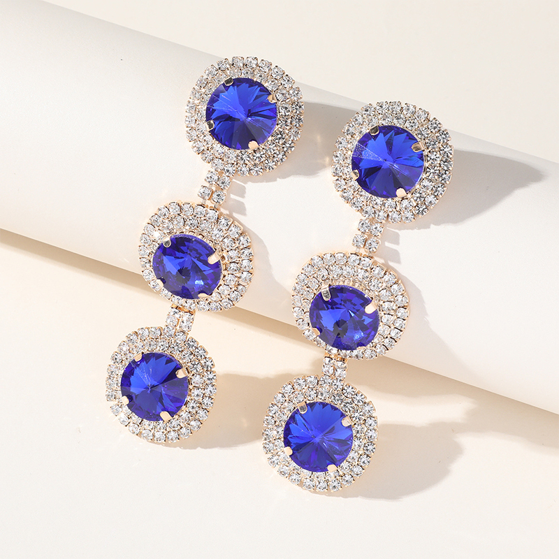 Exquisite Fashionable Women's Alloy Earrings with Rhinestone