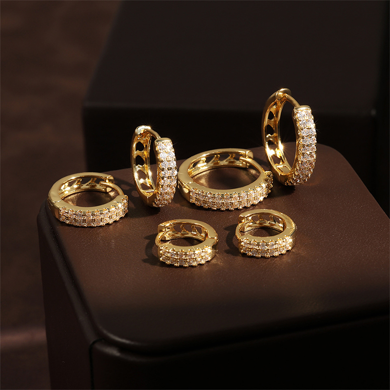 Sparking Unique Ladies' Stainless Steel Rhinestones Earrings