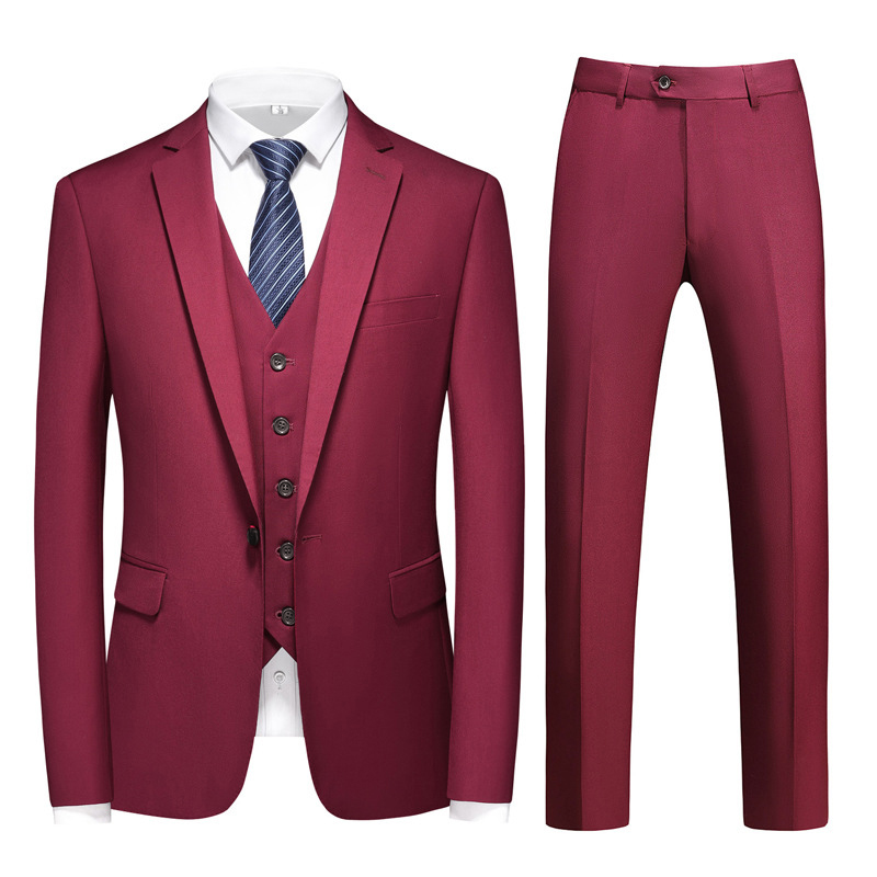 Notch Lapel Single Breasted 3 Piece Men's Prom Suit 