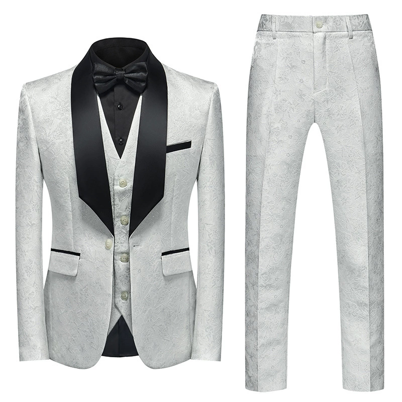 Shawl Lapel 3 Piece Single Breasted Men's Prom Suit 