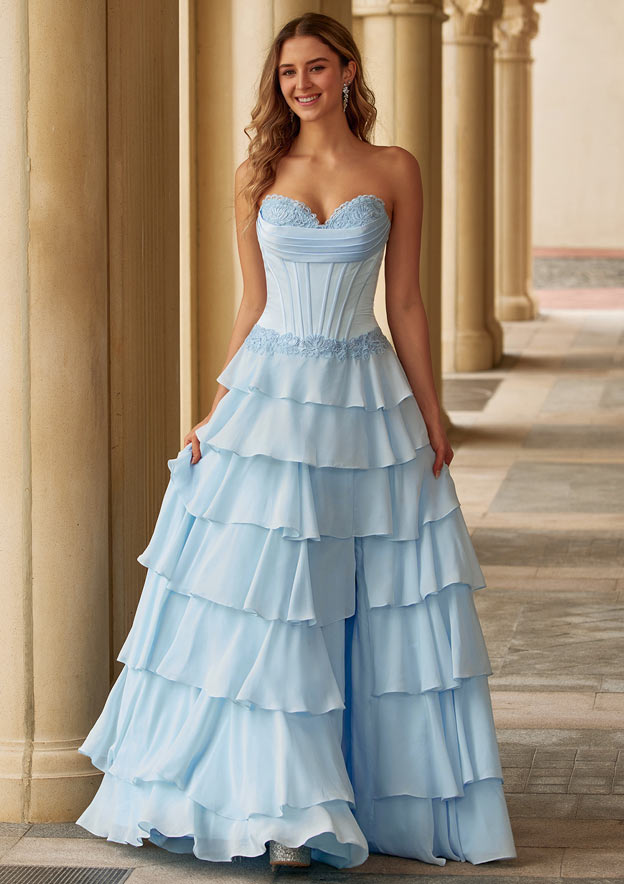 blue pleated strapless dress Satin Plunge Neck Bardot Scuba Maxi Dress - Navy Blue